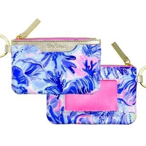 Lily Pulitzer Wristlet With ID Slot and Keychain NWT